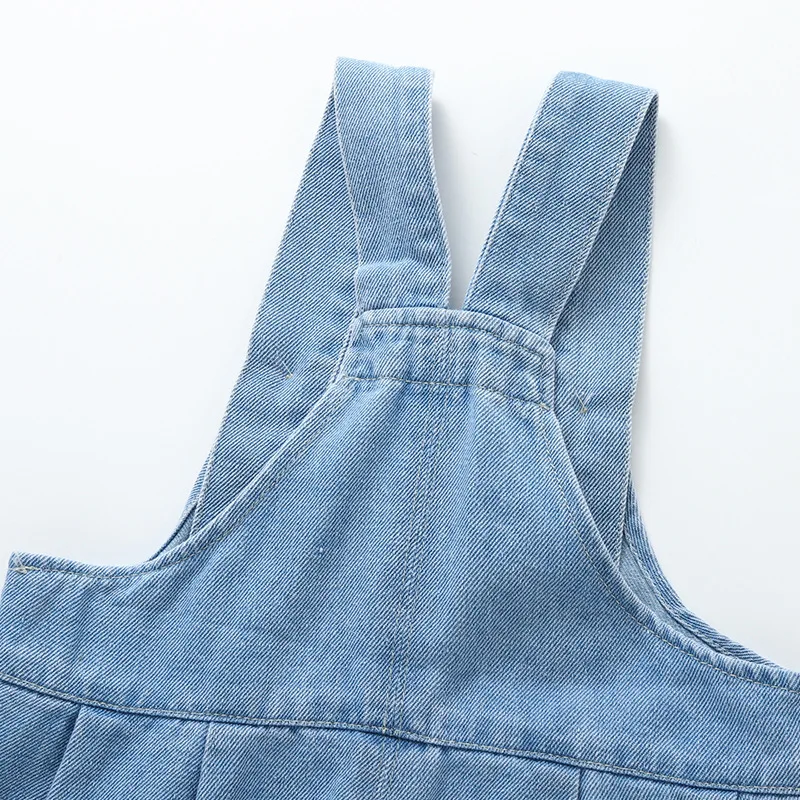 Girls Denim Overalls Cute Casual Loose Fit Jeans