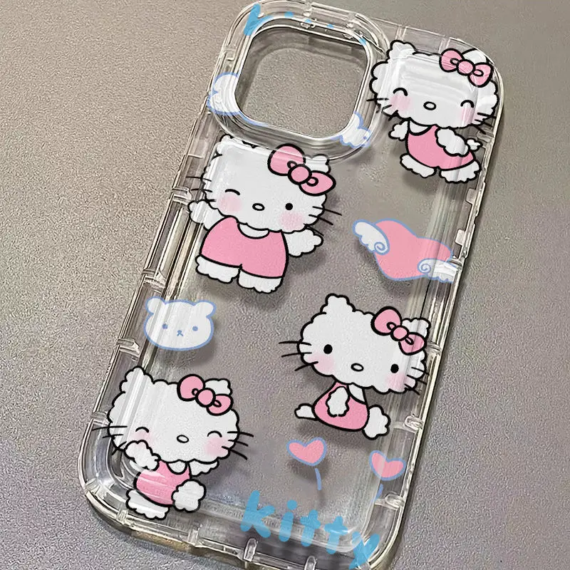 thumbnail image 1 of Funda transparente para Samsung Galaxy S23 Ultra S22 S21 FE S10 Plus Note 20 10 A34 A54 A33 A53 A32 A52, dibujo animado de Hello Kitty Melody, 1 of 5