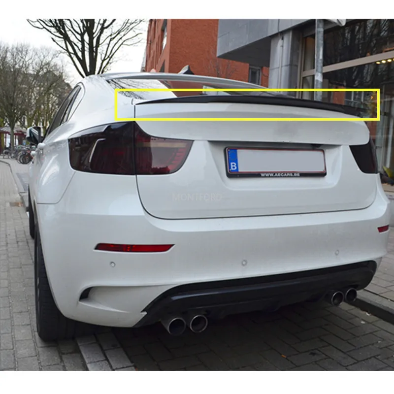 

Спойлер из АБС-пластика для BMW X6 E71 e72, спойлер для заднего крыла автомобиля, спойлер для багажника BMW X6 SUV 2007-2014