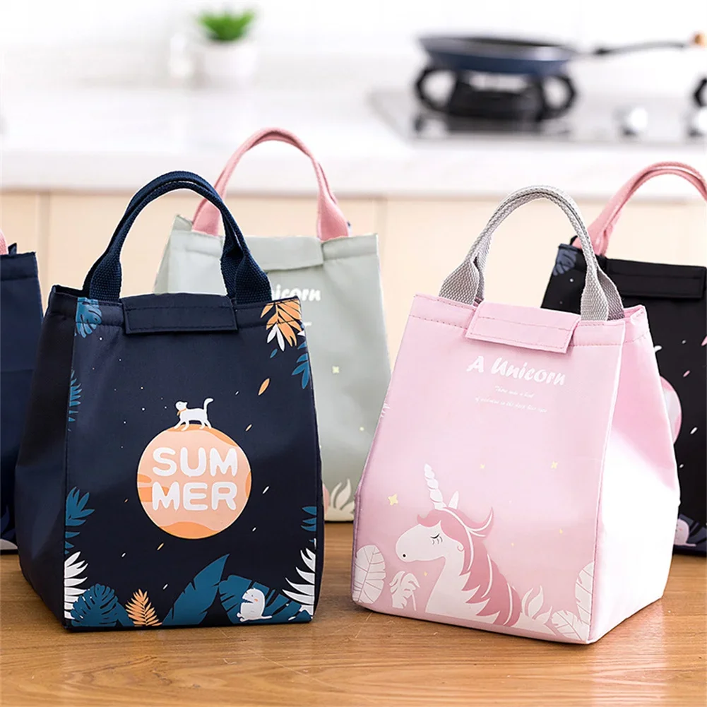 

Fashion Lunch Bag Thermal Insulation Food Breakfast box Large Capacity Waterproof Camping Food Drink Cooler Bag Picnic Travel