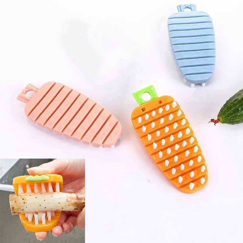 Vegetable Cleaning Tools Fruit Cleaning Brush Flexible Potato Carrot Cucumber Brush Kitchen Tools Accessories