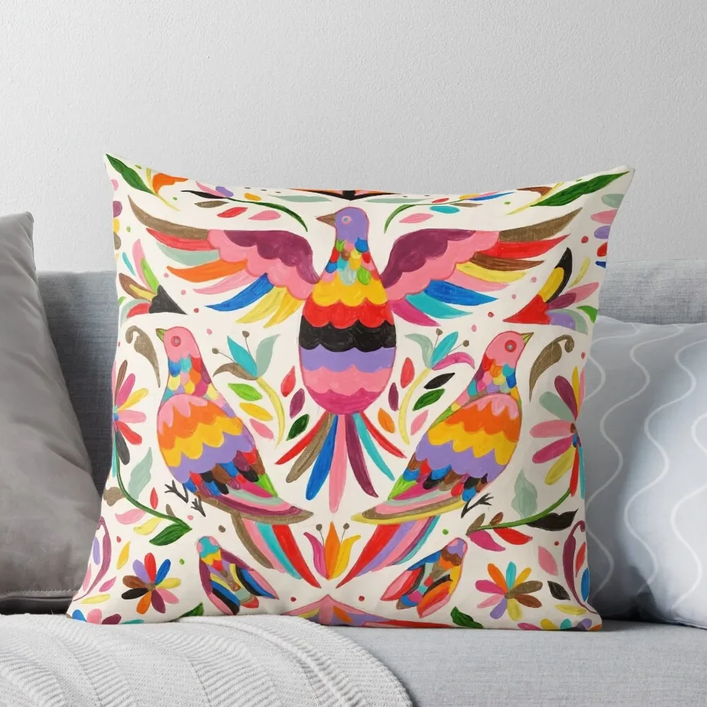 

Otomi birds Throw Pillow autumn pillowcase Sofa Cushion Cover