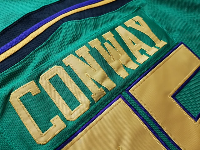 Charlie Conway 96 Mighty Ducks Adam Banks 99 Movie Ice Hockey Jersey Green  White - 99 White - CW18QRIEYIO Size Small