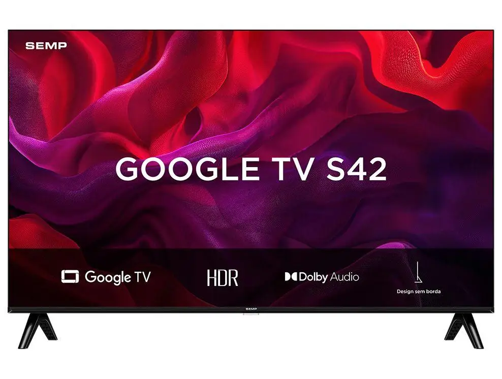 Smart TV 32" TCL HD LED 32S42 Google TV 2 HDMI 4
