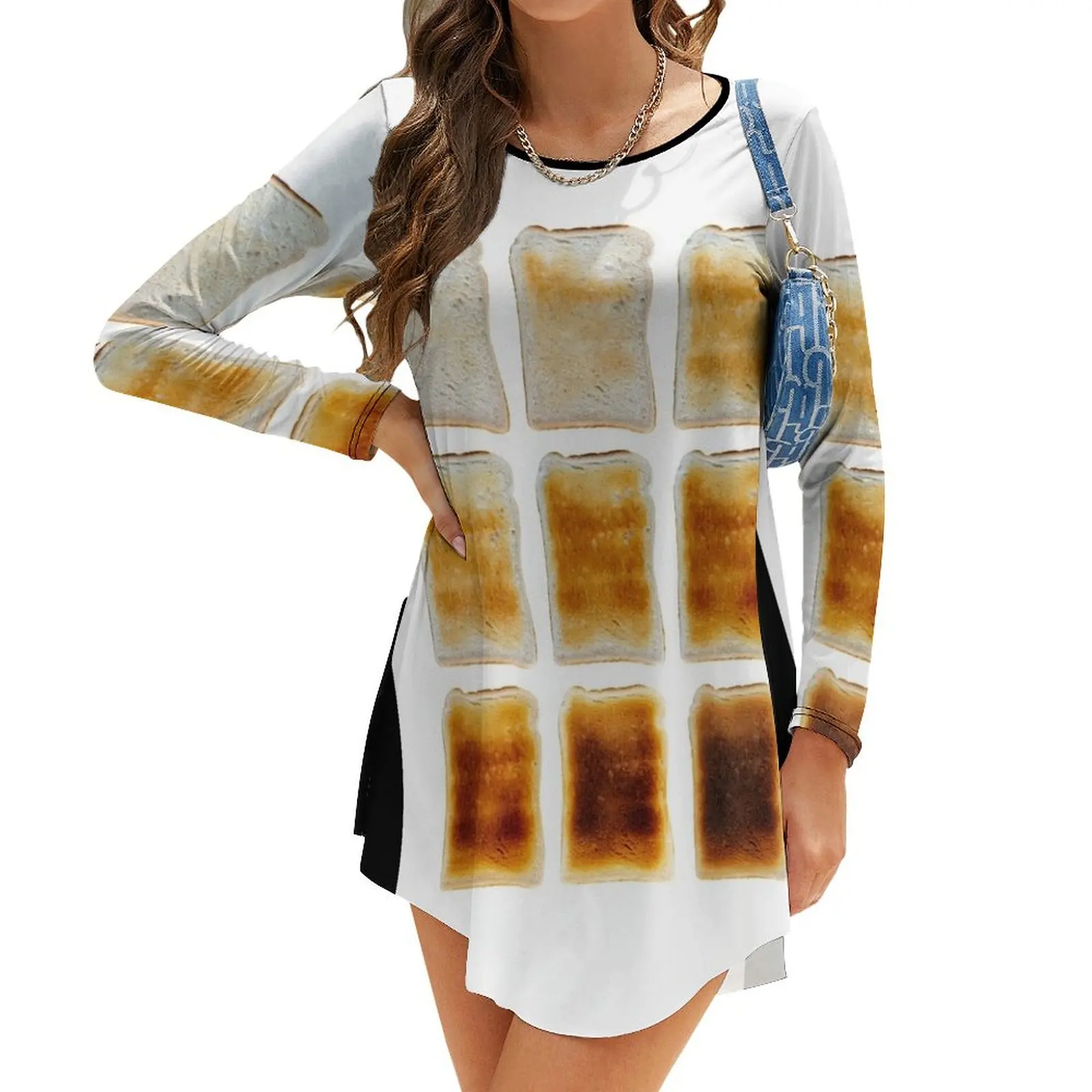 

How Do You Like Your Toast Done Long-Sleeve Dress dress for women 2024 dresses for prom dress for woman