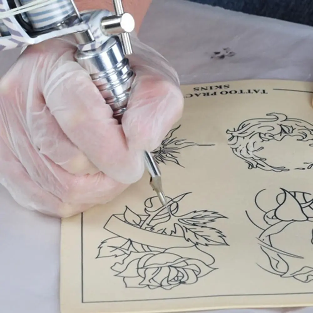 

Soft Leather Simulation Practice Skin Sheets Blank Tattoo Kits for Beginner Training Tattoo Needles