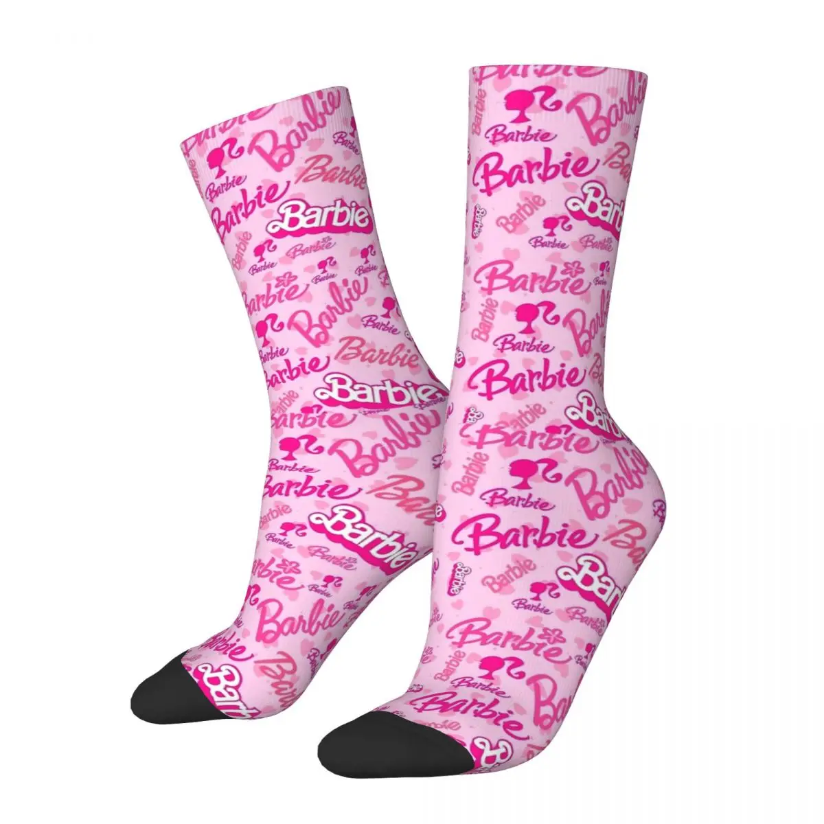 

Fashion Male Men Socks Harajuku Pink Pattern Sock Polyester Barbie Kawaii Women's Stockings Spring Summer Autumn Winter