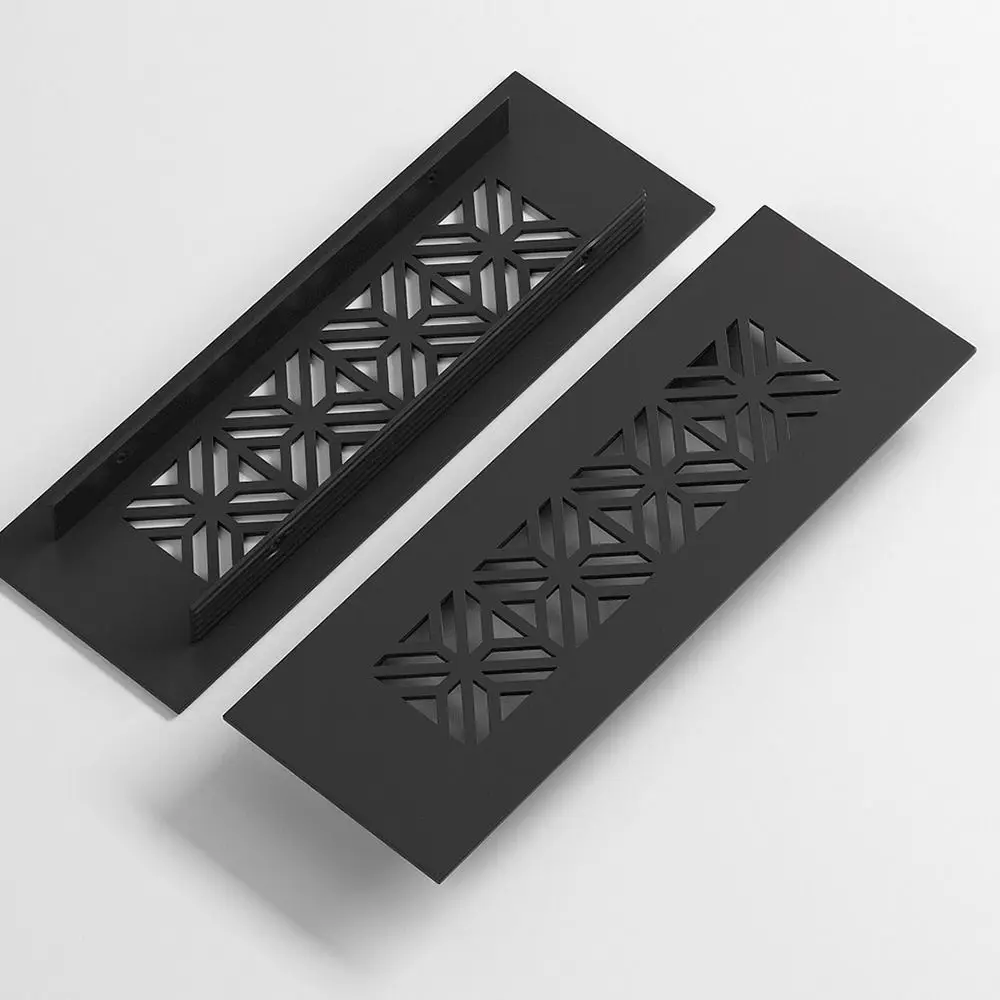 Aluminum Alloy Vents Cover Rectangle 50 80cm Wide Air Vent Decor Louver Breathable Mesh Ventilator Grille Cover air vent cover