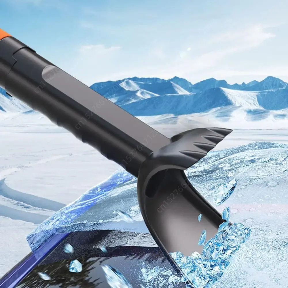 Portable Snow Shovel Detachable Car Snow Glass Remover Retractable Ice Scraper Remover Flexible Adjustable Car Wash Accessories