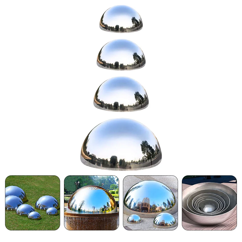

Reflective Ball Mirror Polished Gazing Hemisphere Ball Stainless Steel Gazing Hemisphere Garden Hemisphere Mirrors