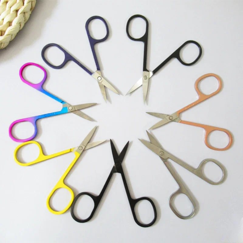 1 Pc Eyebrow Scissor Makeup Eyelash Trimmer Facial Hair Remover Manicure Nail Cuticle Scissors Beauty Tools Eyelash Scissors 4
