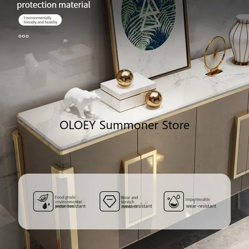 Minimalist Kitchen Cabinet Furniture Porch Steel Display Cabinet Showcase Living Room 4 Doors Sideboard Vitrina Room Furniture