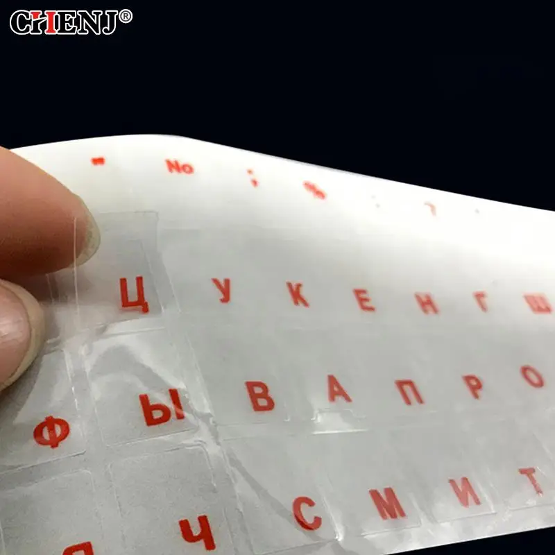 Keyboard Stickers Universal Russian Transparent For Laptop Letters Notebook Computer PC Dust Protection