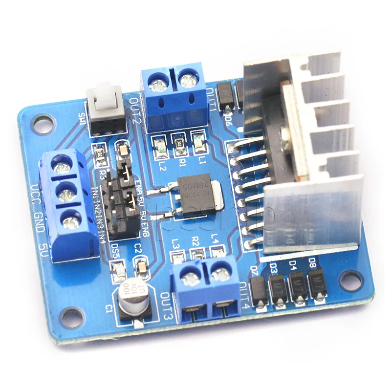 

L298N Stepper motor drive board module Drive robot intelligent car microcontroller