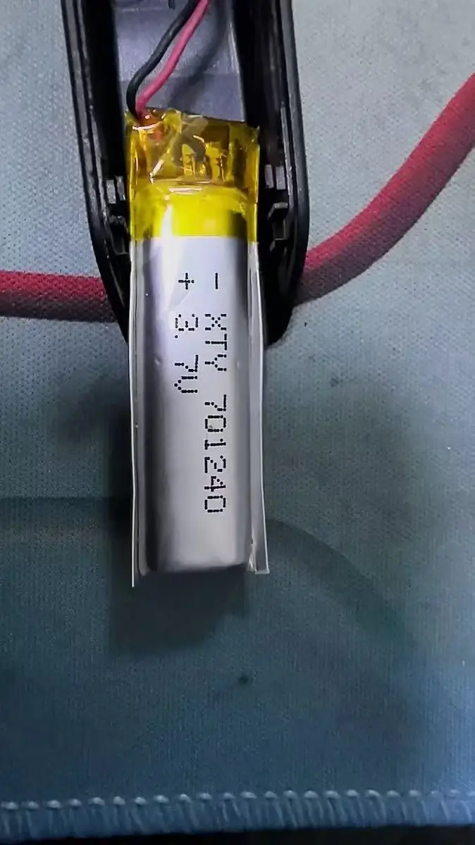 400MAH 폴리머 배터리, 701240 용량 측정기, 스마트 시계, 면도기, 사운드 픽업, 뷰티 아이 레코딩, 1.25 헤드, 3.7V