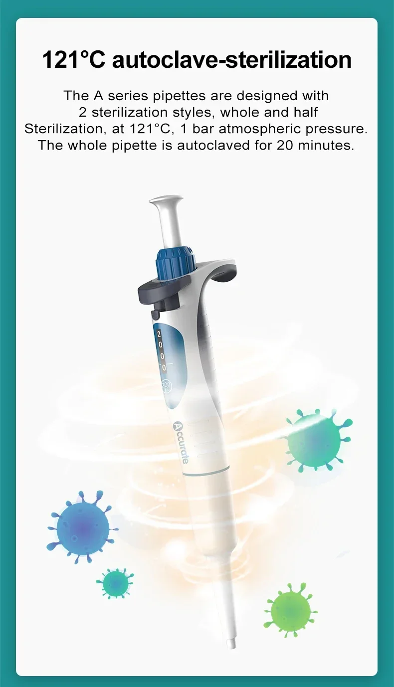 JOANLAB Autoclavable Digital Adjustable Micropipette with Pipette Tips High-quality laboratory micropipette with adjustable volume settings and autoclavable design, complete with pipette tips. High-quality laboratory micropipette with adjustable volume settings and autoclavable design, complete with pipette tips. S523aff31a2ac4808ab8a868b4a50be307 -