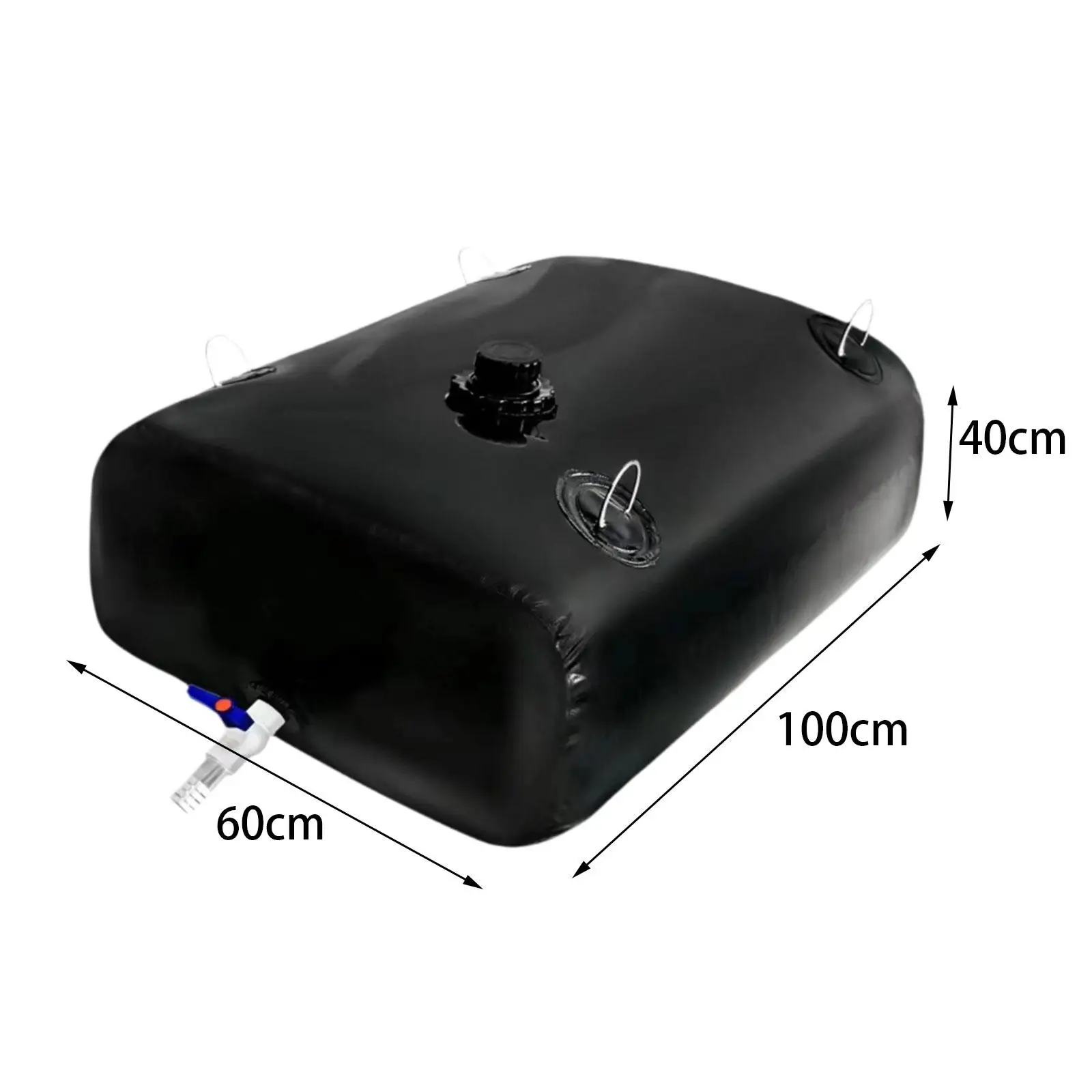 Water Storage Bladder Black Thick PVC Portable Water Tank for Agricultural Irrigation Camping Drought Resistance Emergency Water