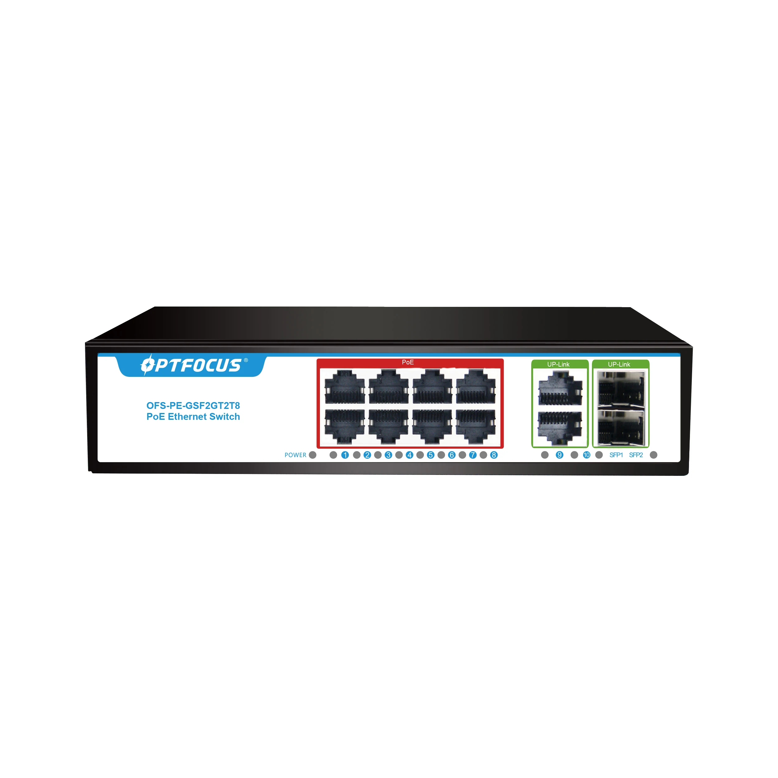 Gigabit Poe Mais Rj45 Mais Interruptor Sfp Durável 120w 48v Optolfus8 - Imagem 4