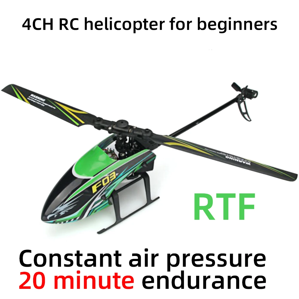 

F03 RC Helicopter 2.4G Remote Control Aircraft 4CH 6-Aixs Gyro Anti-collision Alttitude Hold Toy Plane RTF VS V911S
