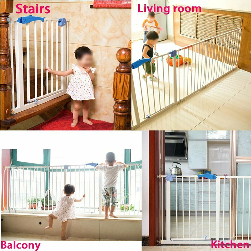 4pcs Baby Safety Stairs Gate Screws Pressure Adjustable Bolts with Locking Nut Spanner Baby Safe Screws/Bolts Gate Bolts baby safety gate