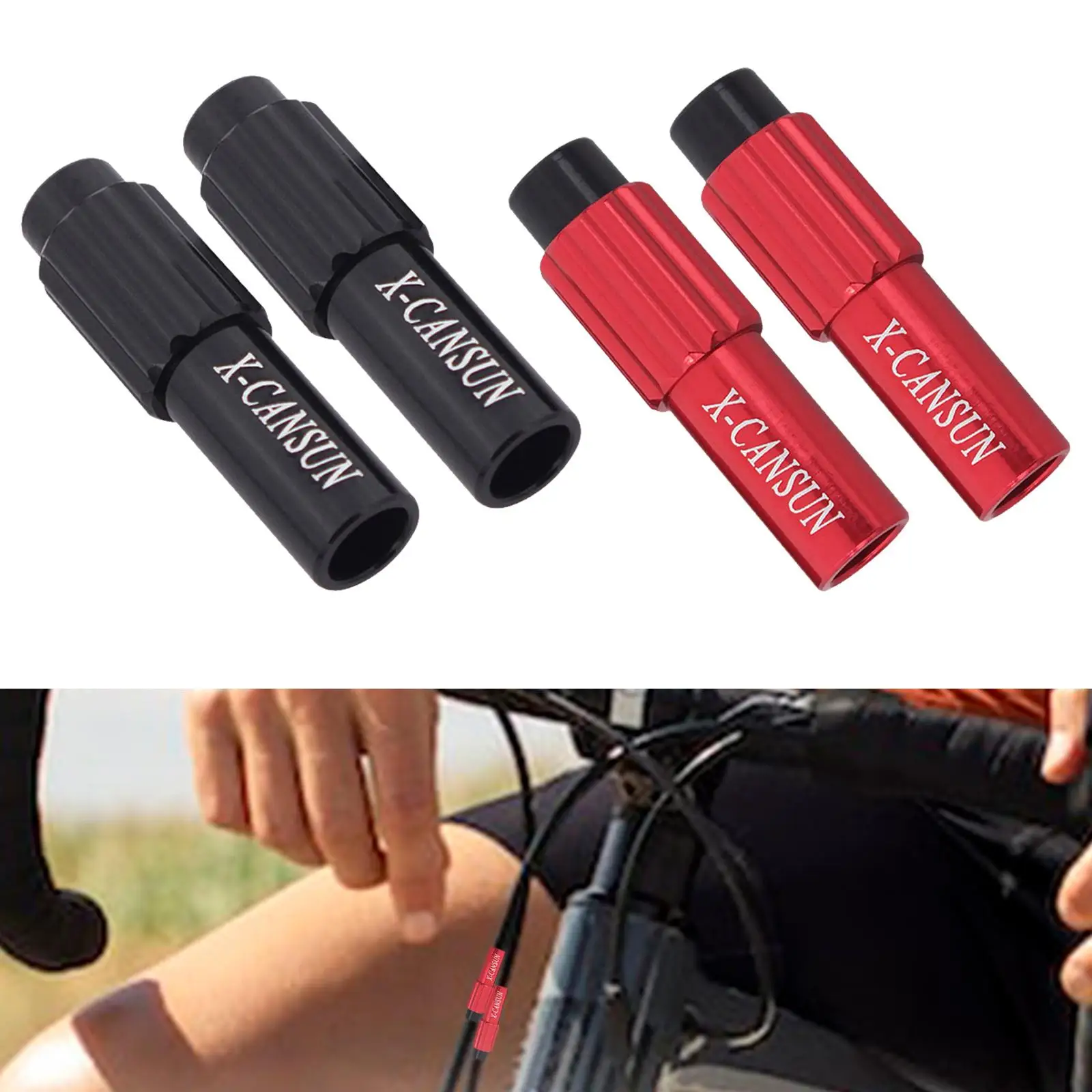 자전거 케이블 조절기 경량 기어 조절기 케이블 캡 배럴 팁 로드 바이크 BMX 업그레이드용 부품
