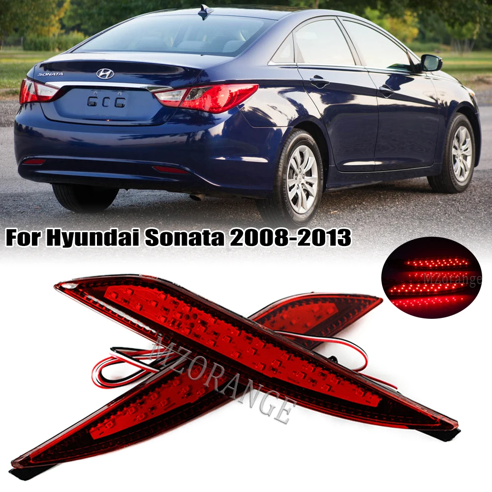 2pcs Rear Bumper Light For Hyundai Sonata 2008 2009 2010 2011 2012 2013