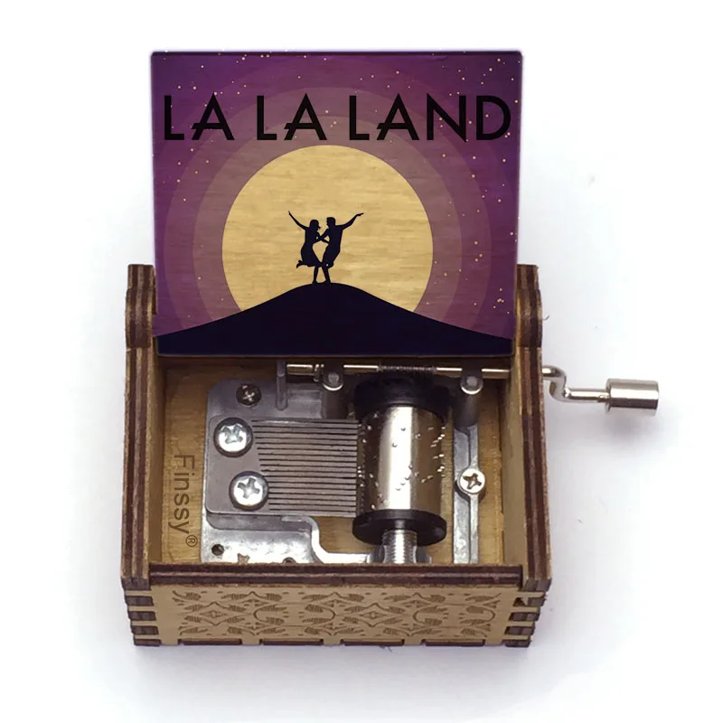 Movie Music Theme La La Land Music Box Custom Song Wooden Color Print Christmas Valentine's Day Birthday Special Gifts For wife 6