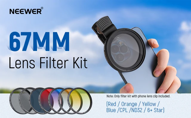Set Filtri Colorati Per Obiettivo Fotocamera - Diametri Da 30mm A 82mm, Vari Colori (rosso, Blu, Verde...)
