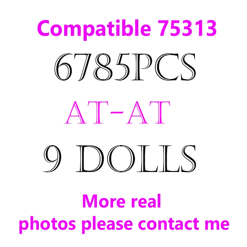 In Magazzino A66677 T2116 70888 6785Pcs Ucs Atat Modello Compatibile 75313 Building Blocks Mattoni Assemblaggio Giocattoli Per Ragazzi Set Regalo