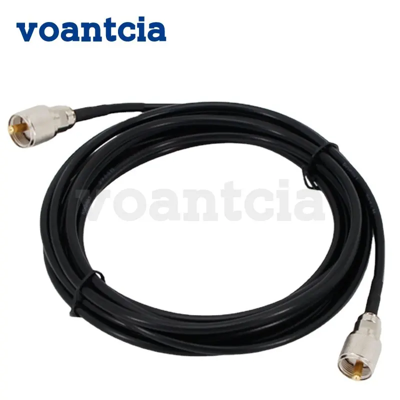 

PL259 Cable RG58 CB Radio Cable SO239 UHF Male To Male Extension Cable Low Loss RF Coaxial Cable PL-259 Coax Cable