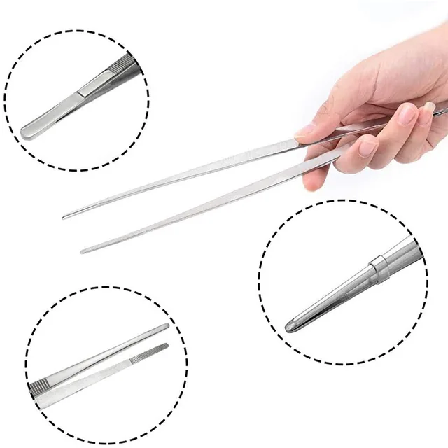 Barbecue Food Tongs Nem Csúszás Főző Klip Rozsdamentes Acél Churrasco Csipeszek Clip Svédasztalos Étterem Szerszámok Konyhai Kiegészítők - Image 3