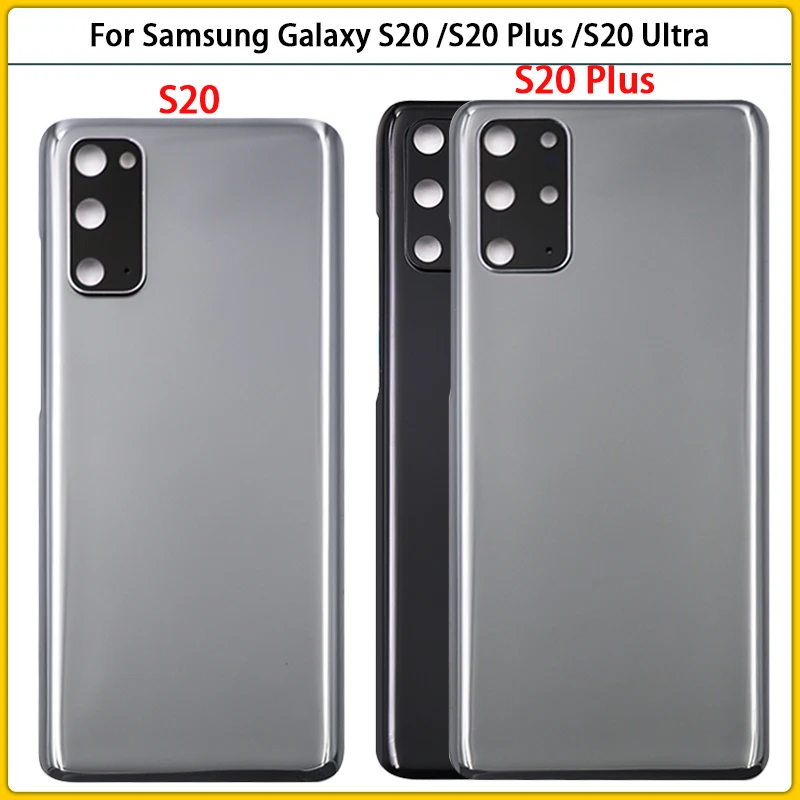 

10PCS For Samsung Galaxy S20/ S20 Plus / S20 Ultra G980 G985 Battery Back Cover Door Housing Case Glass Panel Camera Glass Lens