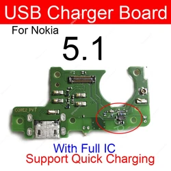 Universal USB Charging Dock Port Board with Microphone Parts - Enhanced Connectivity Solution (ForNokia5.1 - Full IC)