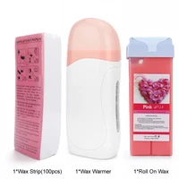 3 In 1 Hair Removal Wax Kit Cream Hair Removal Roller Wax Heater Professional Beauty Hair Removal Paper Tools For Hair Removal 1