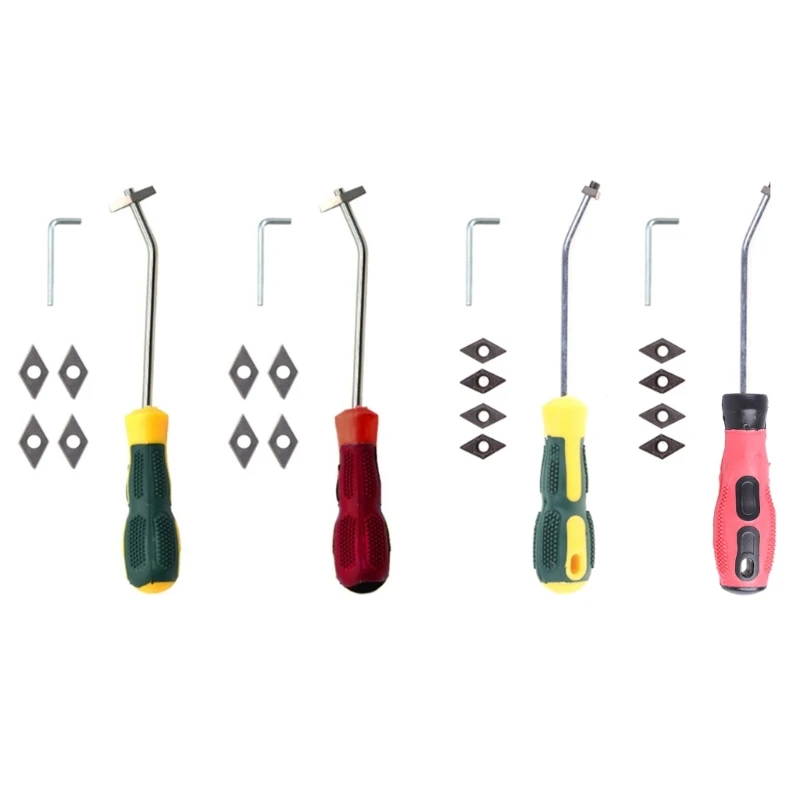 Tile Cleaner Tool Portable Tungsten Steel Ceramic Tile Grout Remover Ceramic Tile Cleaner Angled Grout Scraping Rake Tool Cleaning