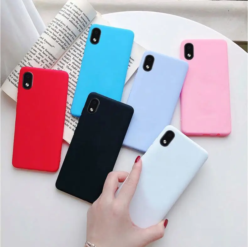 Sleek Black Matte Silicone TPU Phone Case