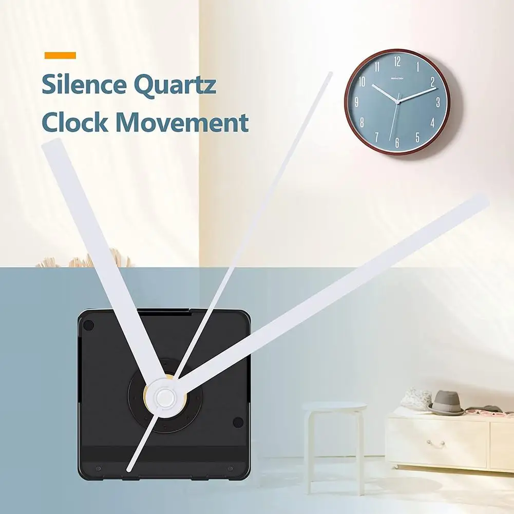 

1PCS Silent Quartz Clock Mechanism Kits Long Shaft Clock Motor Movement Compatible For DIY Clock Replacement Durable