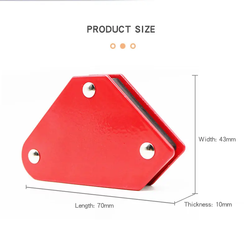 Welding Magnet Magnetic Holder 4pcs 45/90/135 Degrees 10LBS Arrow Clamp Magnetic Clamp for Welding Positioner Locator Tools