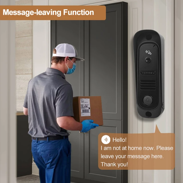 1080P WiFi Video Intercom System IP Video Door Phone Smart TUYA APP Camera Doorbell with WDR PIR Video Recording  Door Bell 4