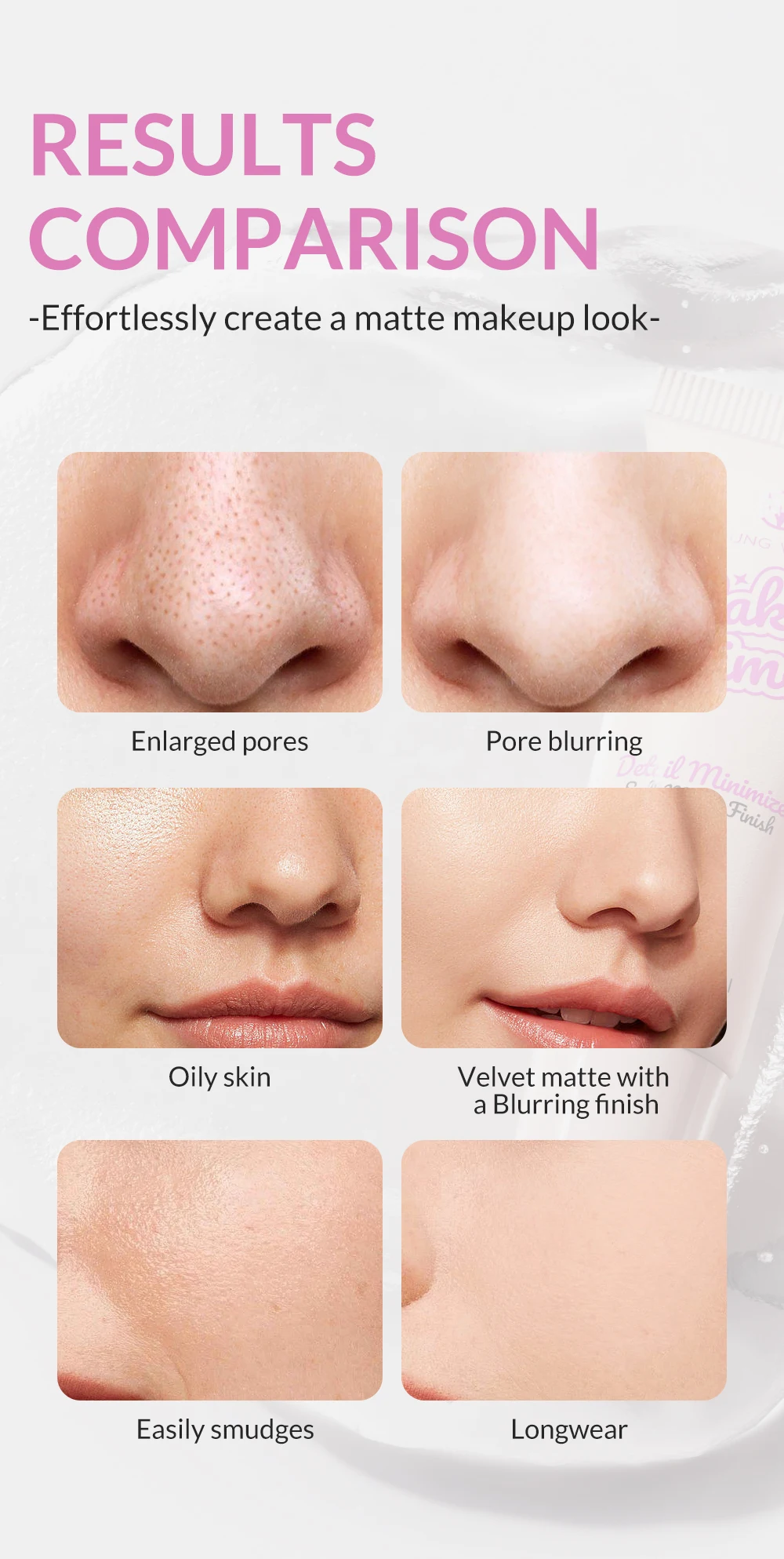 Description Picture 5 of itemPore-Blurring Makeup Primer Lightweight, Oil-Control Pre-Makeup Base Long-Lasting, Hydrating, and Smoothing Primer for Invisible