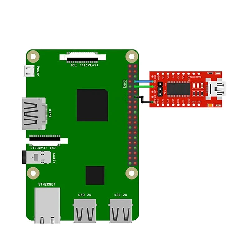 FT232RL 미니 USB-TTL 직렬 변환기 어댑터 모듈, 3.3V, 5.5V, FT232R 포트, DTR, RX, TX, VC, CTS, GND 핀