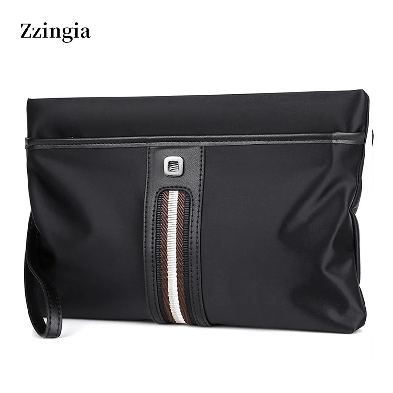 Zzingia 고품질 비즈니스 핸드백 블랙 클린 버전 파일 백, 캔버스 핸드백, 대용량 기관차 가방, 남성용 신제품