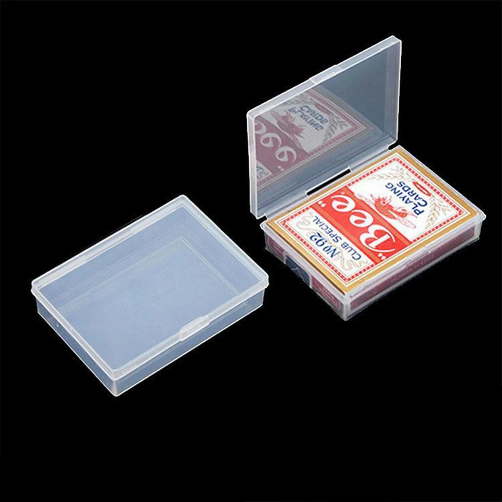 Excellent Board Game Playing Card Deck Case Convenient Storage Solution Transparent Color Cards Deck