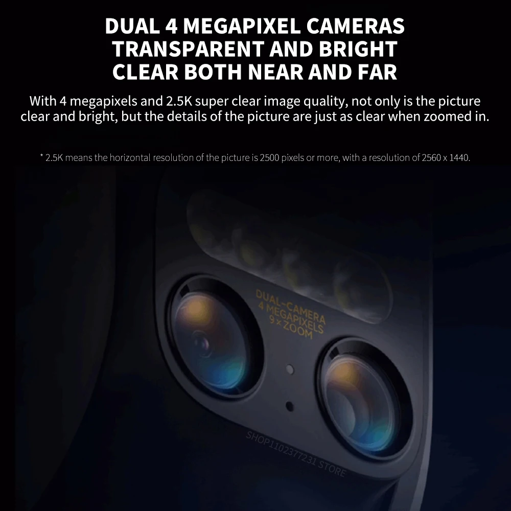 Nuova telecamera esterna Xiaomi CW700S 2.5K CCTV visione notturna a colori WiFi 4 milioni di pixel IP66 Smart Home versione cinese - immagine 2