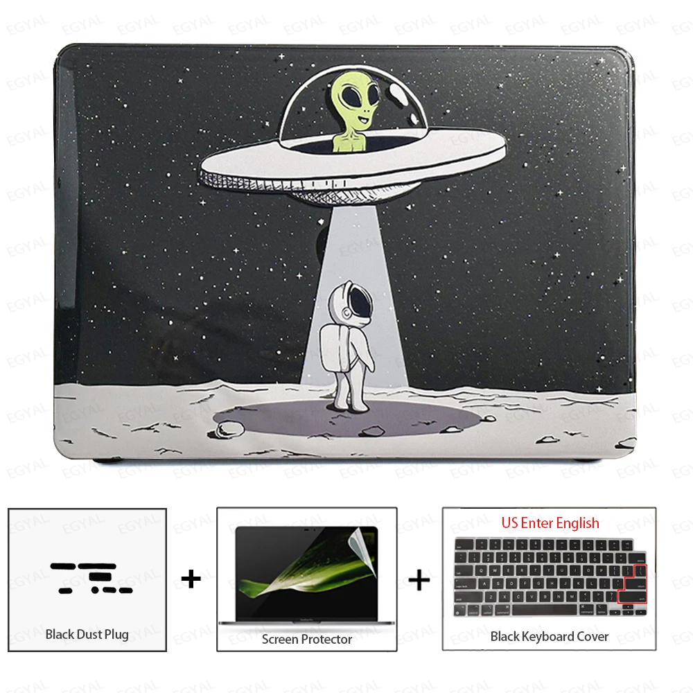 Sleek Laptop Case with Dust Plug, Screen Protector & Keyboard Cover