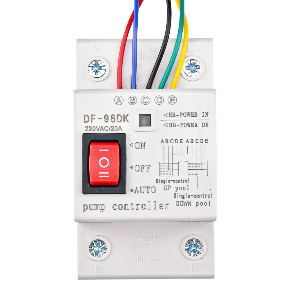 DF 96DK 자동 수위 컨트롤러 스위치 20A 220V 2m 전선 수조 액체 레벨 감지 센서 워터 펌프 컨트롤러 ...