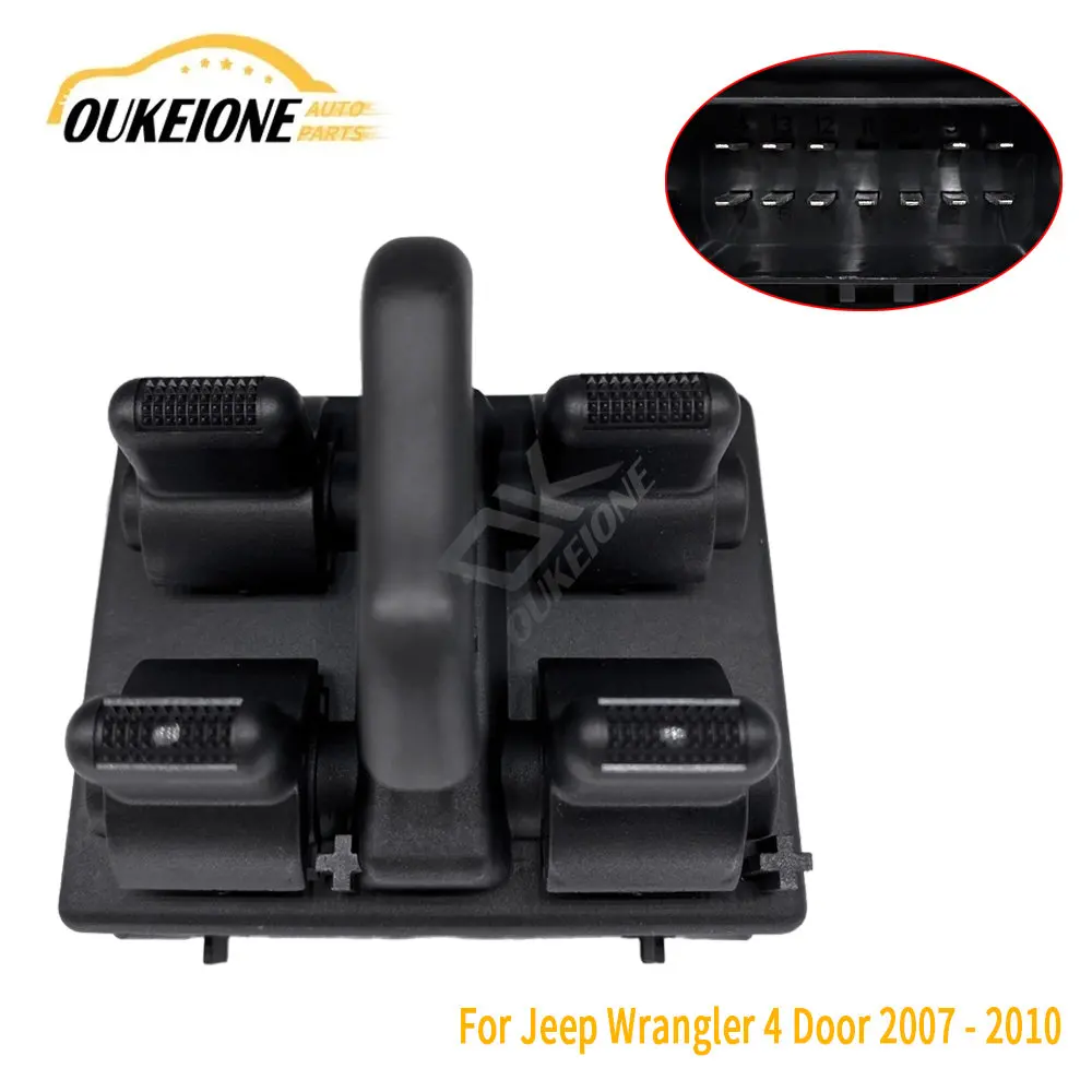 

Power Electric Window Control Switch Regulator Glass Lifter Button for Jeep Wrangler 2007 2008 2009 2010 Car Accessories