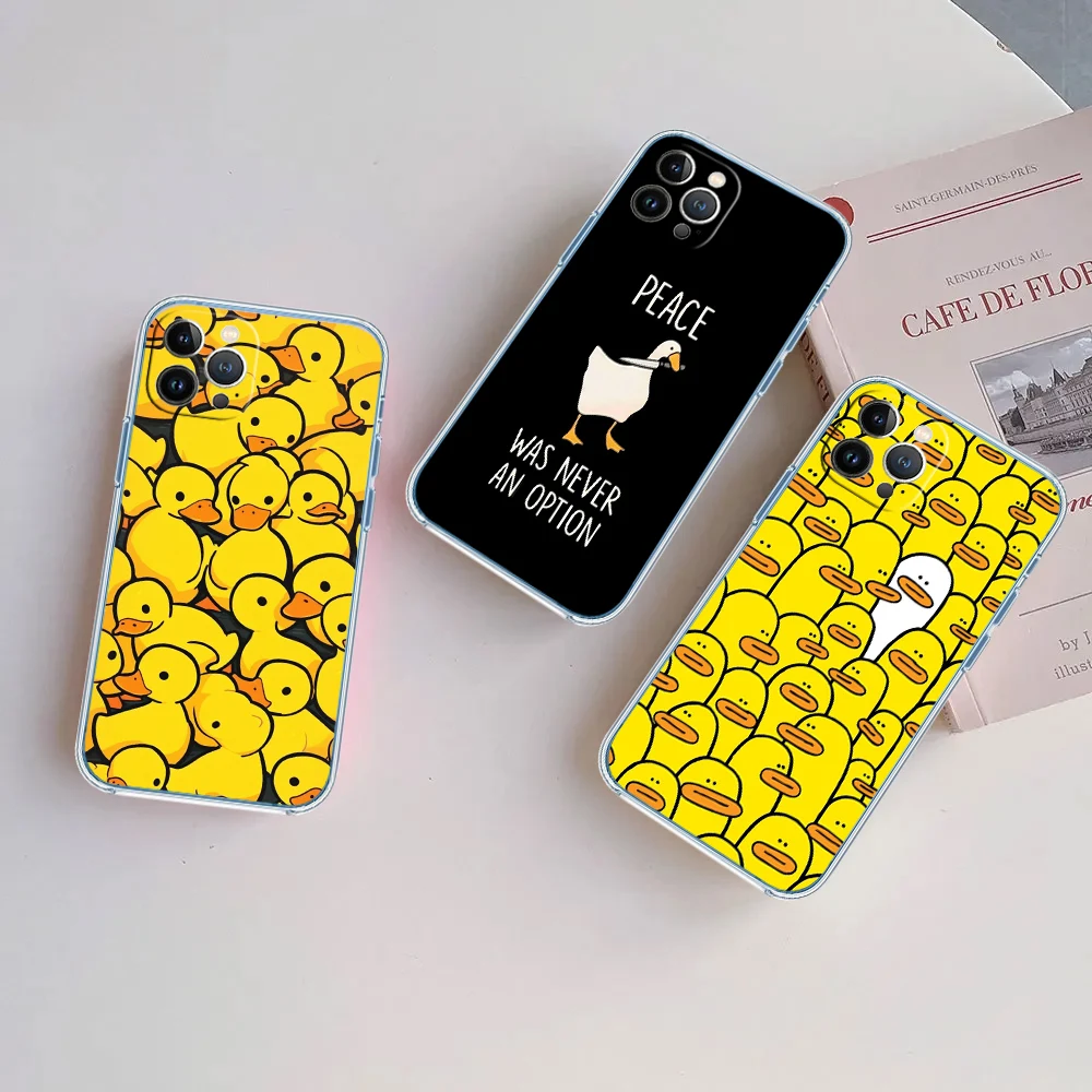 QT17 DUCK Cartoon High-End Phone Case
