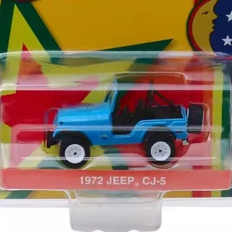 GreenLight 1:64 1972 CJ-5 - Mork and Mindy Alloy simulation micro car model collection decoration car toy gift