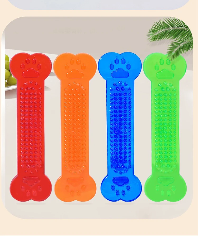 Indestructible Rubber Dog Bone Toy For Aggressive Chewers Dental_voghion.com